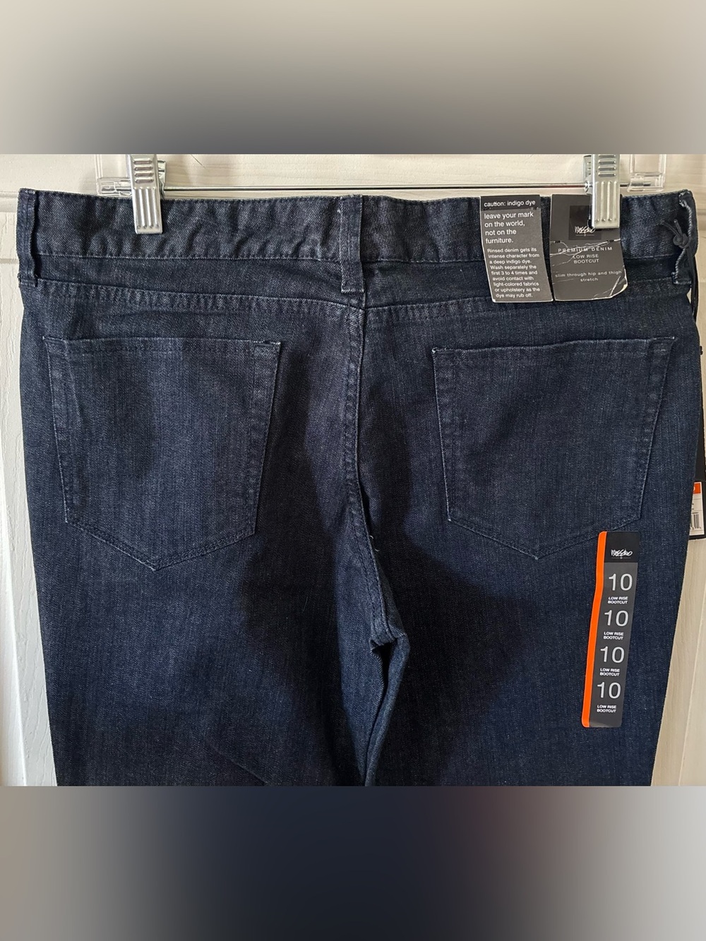 Women Mossimo Dark Wash Blue Bootcut Jeans NWT SZ 10 - Picture 8 of 8